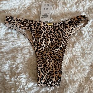 NWT cheeky bikini bottom leopard / cheetah print